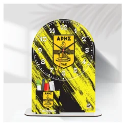 Happy Donkey Ρολόι 'Επιτραπέζιο ΑΡΗΣ με Όνομα & Μολυβοθήκη'