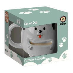 Kazura Κούπα Κεραμική 'Σκυλάκος' - 475ml - Με Θήκη Για Μπισκότο (000710017)