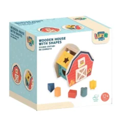 Luna Toys 'Σπιτάκι Ξύλινο Με Σχήματα' (000622866)