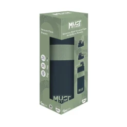 Must Team 'Θερμος 500ml Ανοξείδωτο Σκουρο Λαδι' - Μαύρο