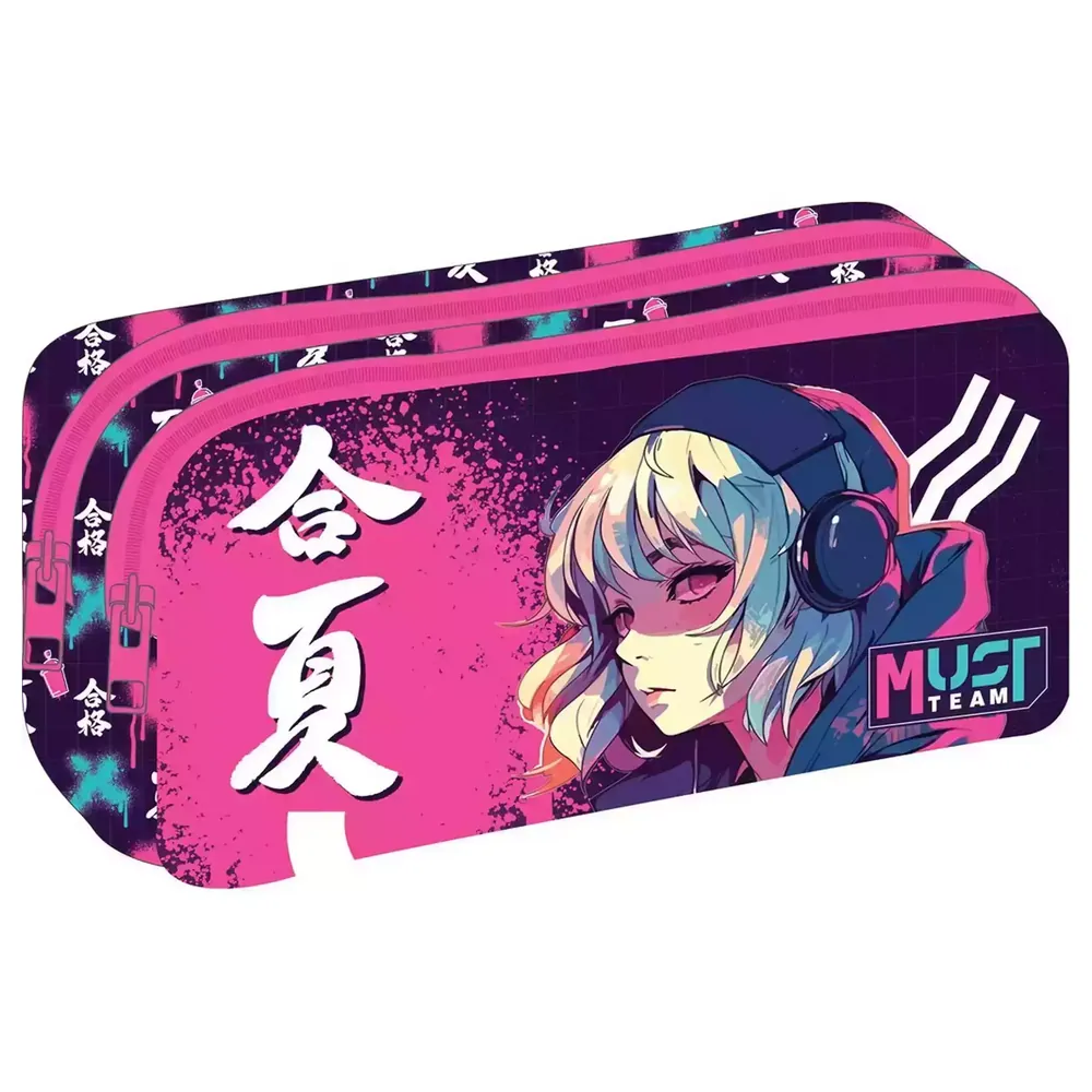 Must Team Κασετίνα 2 Φερμουάρ 'Anime' (000586845)