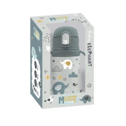 Must Team Παγούρι Θερμός Ανοξείδωτο 350ml Με Χερούλια Καλαμάκι