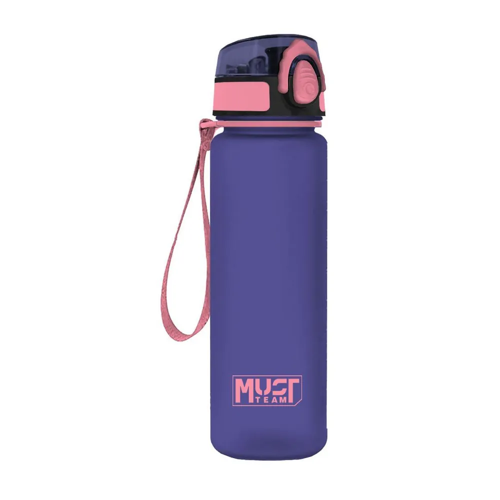 Must Παγούρι Πλαστικό 650ml Με Δοσομετρητή & Καπάκι - Μοβ (000586433-4)