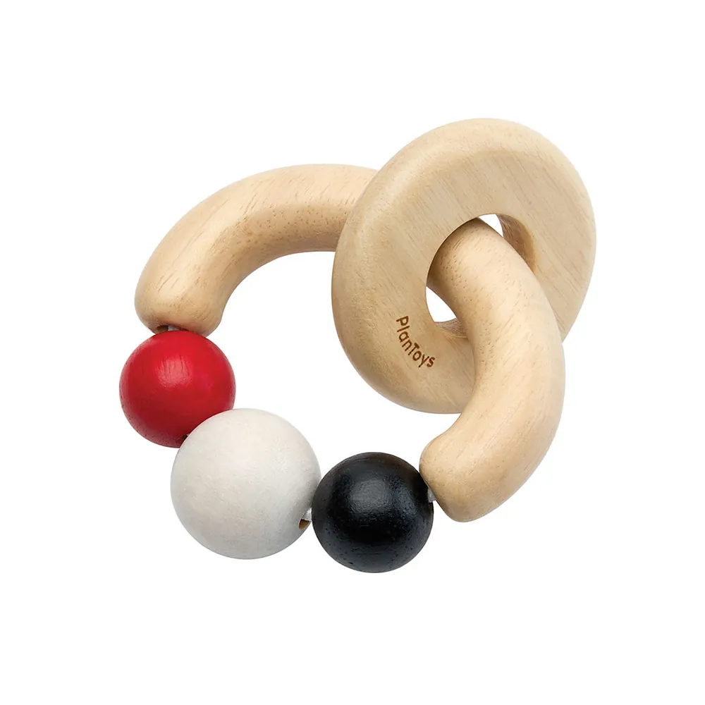 Plan Toys 'Κουδουνίστρα Με Χάντρες - High Contrast' (5290)