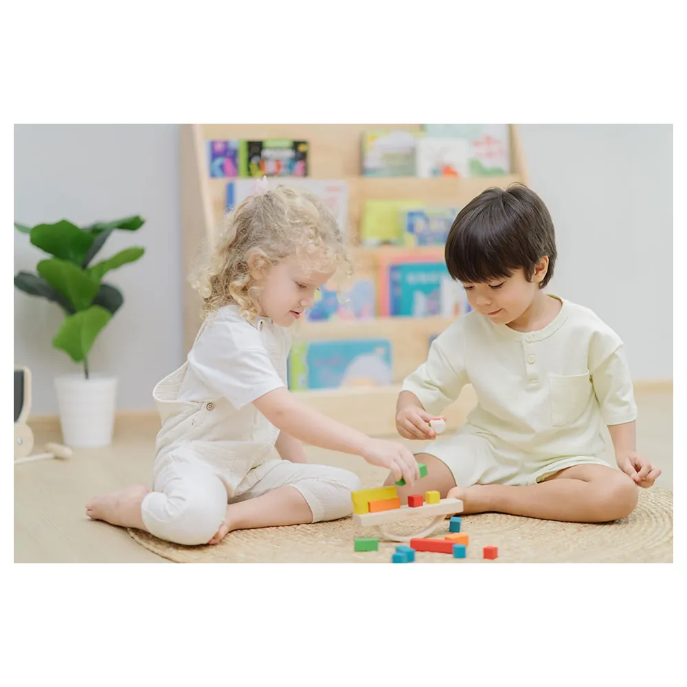 Plan Toys 'Ξύλινο Παιχνίδι Ισορροπίας Με Φορτία' - Image 5