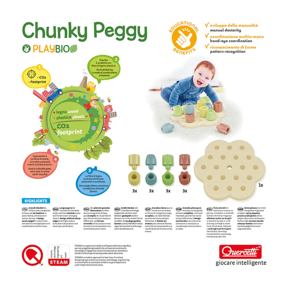 Quercetti 'Chunky Peggy Bio' - Image 3